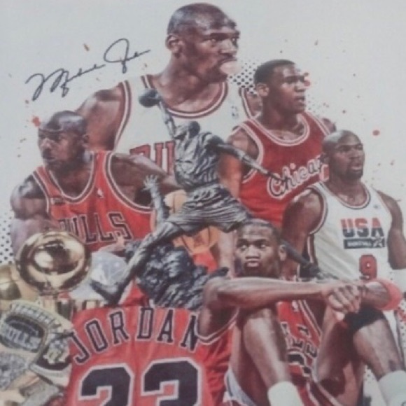 NEW!💯 MICHAEL AIR💨JORDAN CHICAGO BULLS 8.5x11 ULTRA GLOSSY 4 POSTER ART SET!🔥 - Picture 12 of 13
